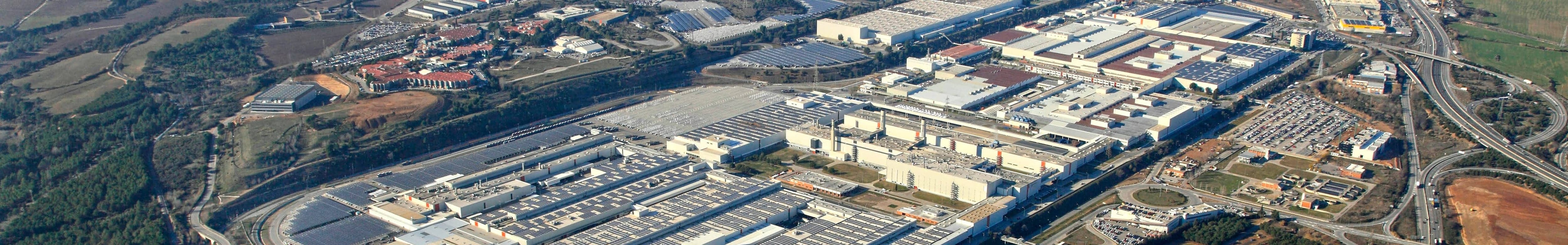 Vista aérea de la fábrica de SEAT de Martorell